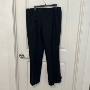 Faconnable black wool size 14 dress pants.